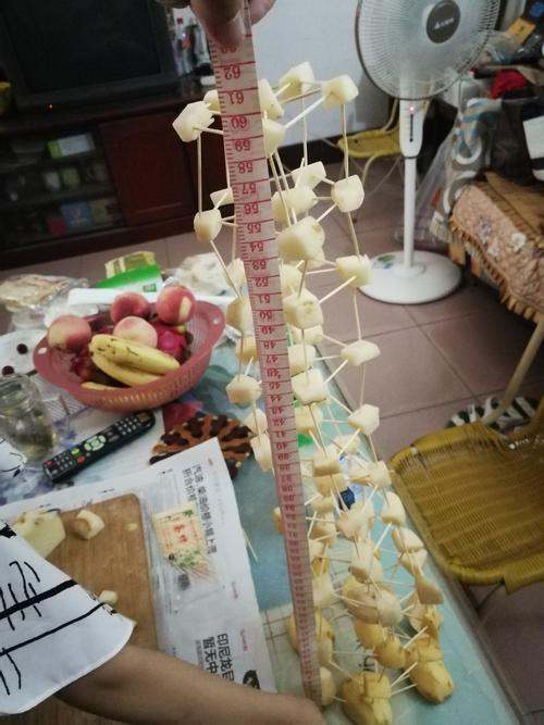 暑假家本课程之科技制作课程"牙签建塔"——英才一八班邵奕璇