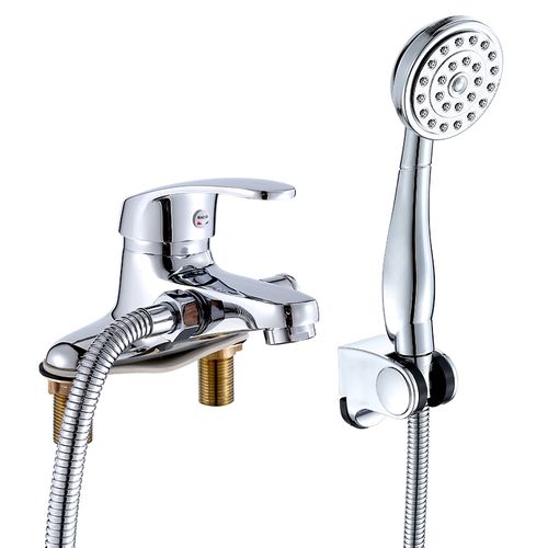 双孔水龙头冷热洗脸盆 浴室卫生间 带淋浴花洒双用