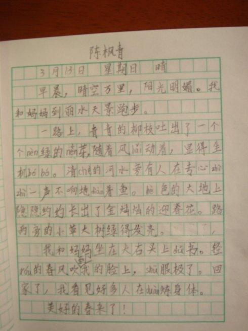 小学二年级写心情日记大全 二年级平常生活日记