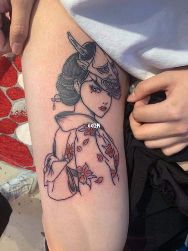 艺伎般若_紋身_美妆_彩妆