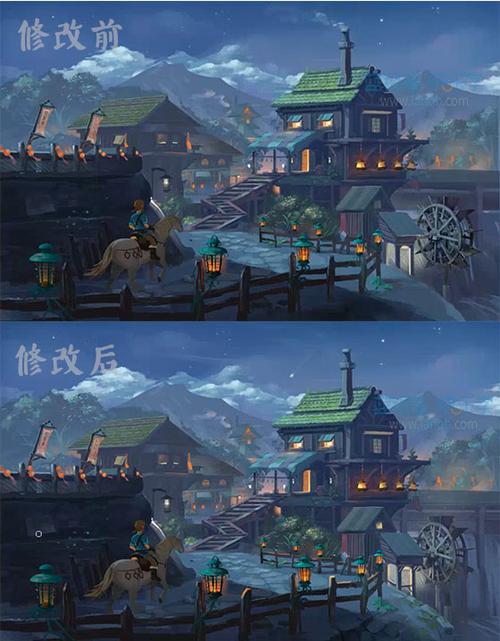 【原画教程】古风场景原画光影细节绘画