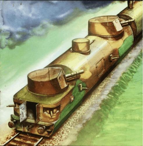 图为zaamurets号,鬼知道怎么翻译-_- 这个很牛掰的一战毛子装甲列车