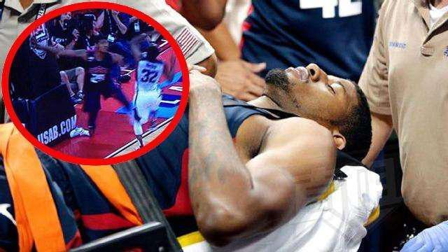 nba最恐怖的5大受伤瞬间,姚明恩师尝脑浆,乔治小腿90