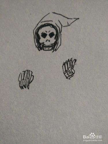 死神简笔画图片