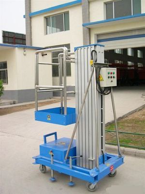 单柱移动式铝合金升降机|铝合金液压升降机