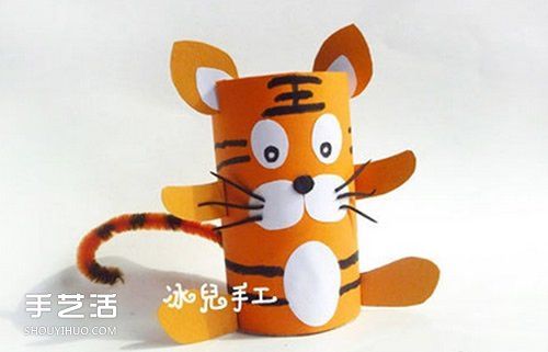幼儿园老虎手工制作教程卷纸筒老虎怎么做图解