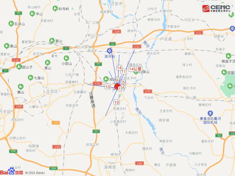 距卢龙县22公里,距古冶区22公里,距滦南县28公里,距迁安市28公里,距