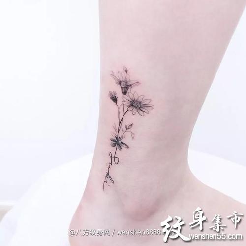 脚踝纹身脚踝纹身手稿脚踝纹身手稿图案大全