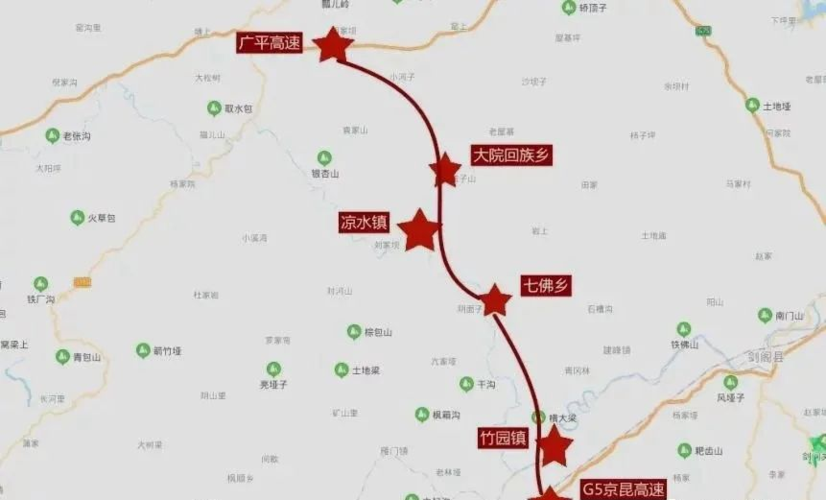 阆中,高速公路,苍溪,青川县,广元,剑阁县,四川
