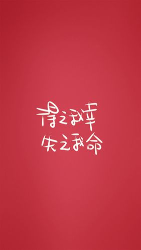 得之我幸 失之我命 高清 文字壁纸 头像 手机壁纸 设计 意境 iphone