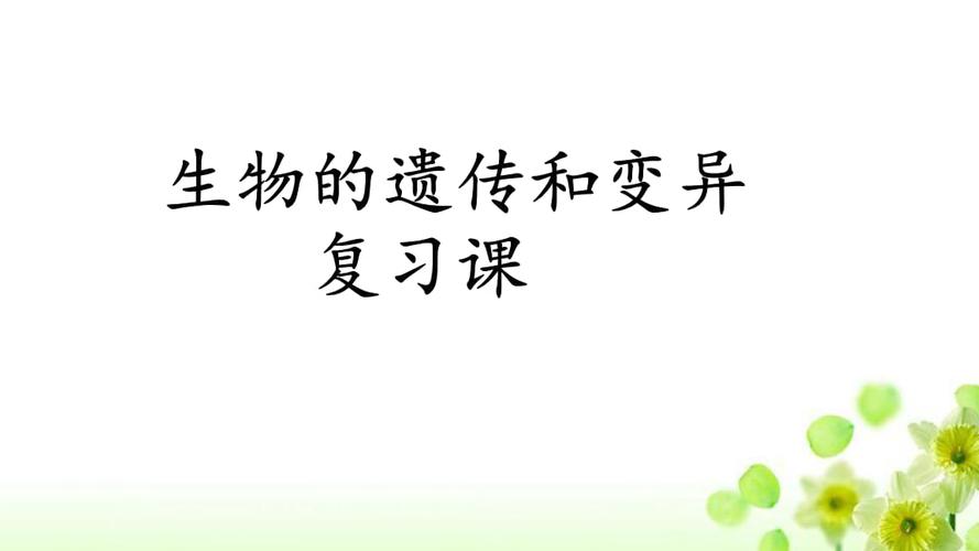 生物的遗传和变异复习课.pptx