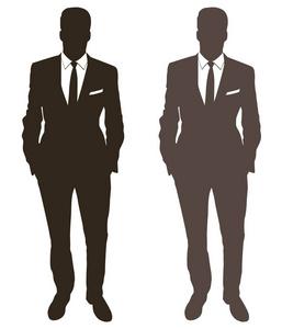 剪发人物未知人物剪影.剖面图, 侧面影像轮廓.