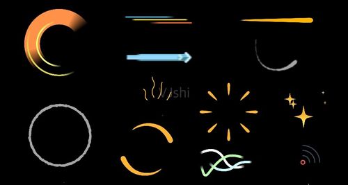 卡通图形修饰动画31组,线条图形动画.