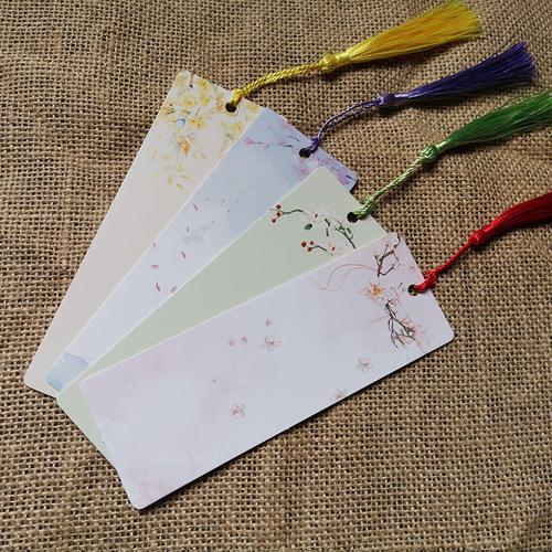 创意空白古风书签手工diy自制材料包古典中国风精美小学生用儿童流苏