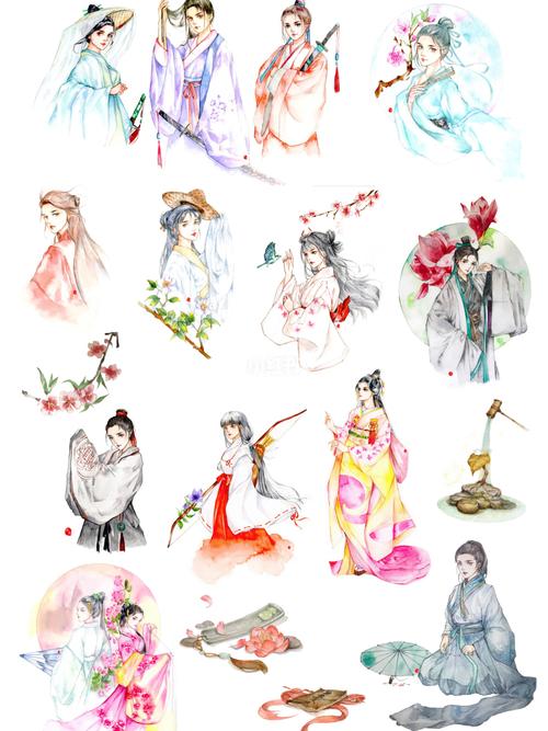 古风手帐素材,太美貌了_手帐_古风_手帐素材_兴趣爱好