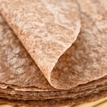 荞麦饼皮全麦卷饼主食早餐卷饼皮薄饼皮粗粮面饼荞麦卷饼20张0脂肪送