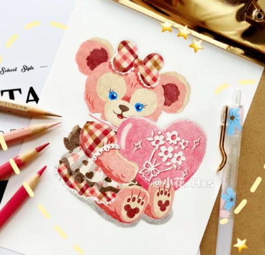 彩铅步骤临摹 | 《雪莉玫》