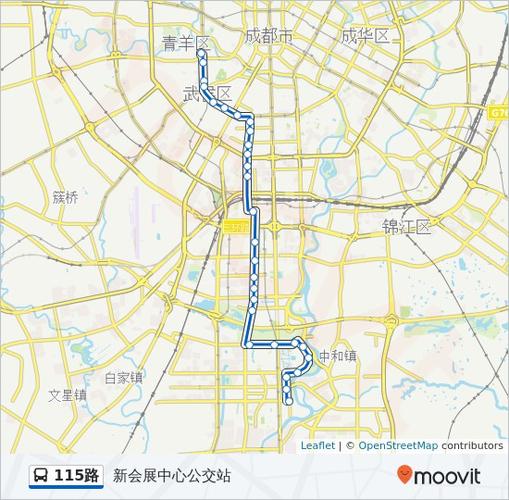 115路路线:日程,站点和地图-新会展中心公交站