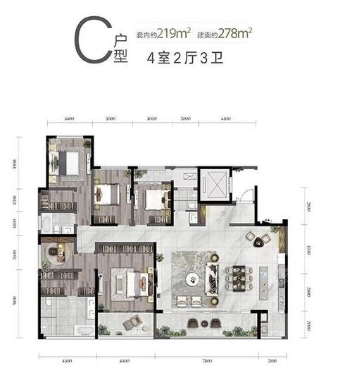 华侨城嘉陵江天_户型图_重庆新房