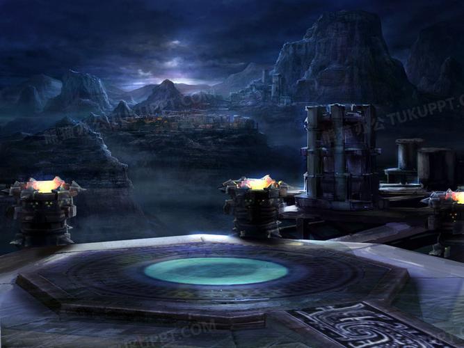 魔幻黑色祭坛海报背景png图片素材下载_海报背景png