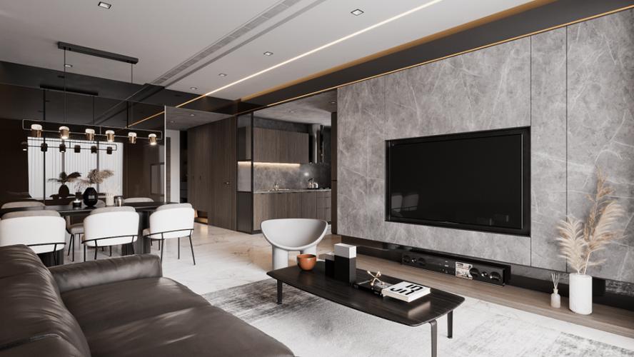 客厅无主灯照明设计方案,使得整体空间显得高雅,深邃,宁静,性感,效果