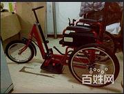 手推三轮车轮椅残疾人手动轮椅车老年人力代步车