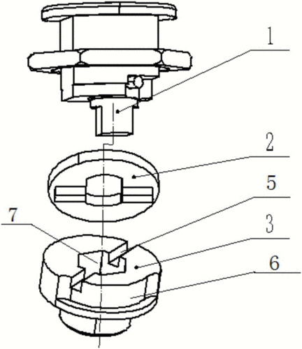 一种锁机构定位装置制造方法及图纸,一种自锁旋转定位