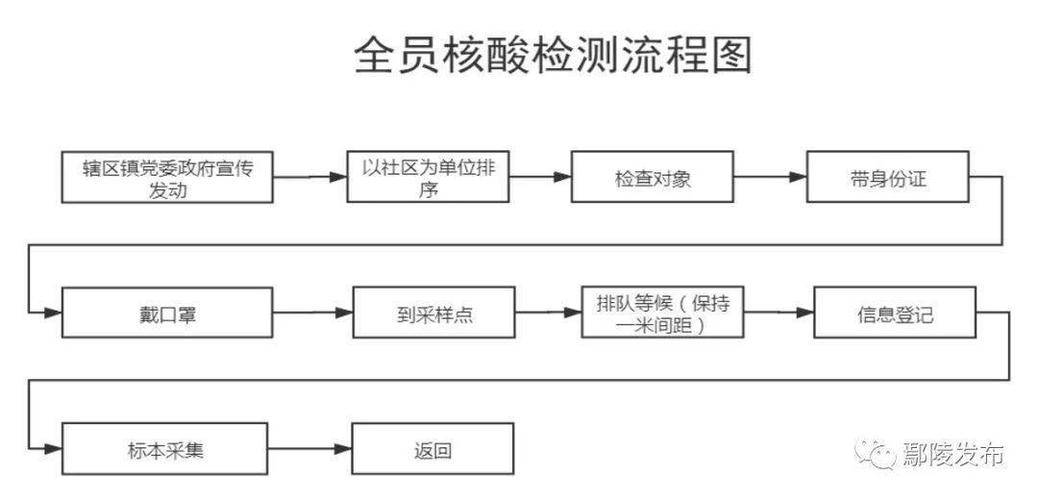 附件:全员核酸检测流程图 鄢陵县新型冠状病毒感染的肺炎