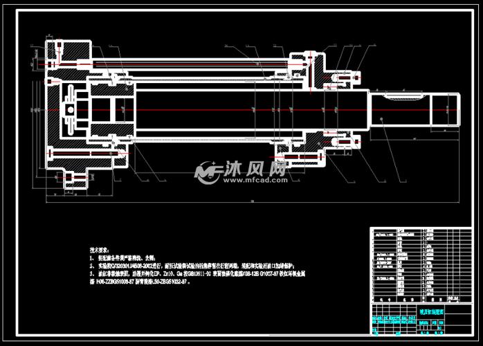 100-70a1液压缸装配图,原理图
