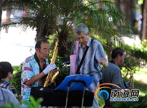 "候鸟老人"三亚享暖冬