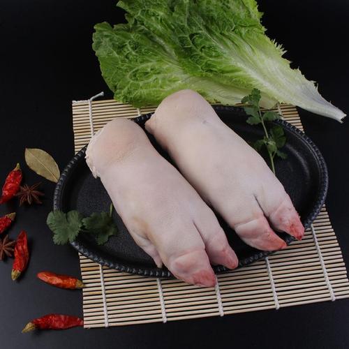 新鲜猪蹄带筋猪手生猪蹄猪前蹄冻猪脚猪手猪腿猪爪短猪蹄烧烤两斤装