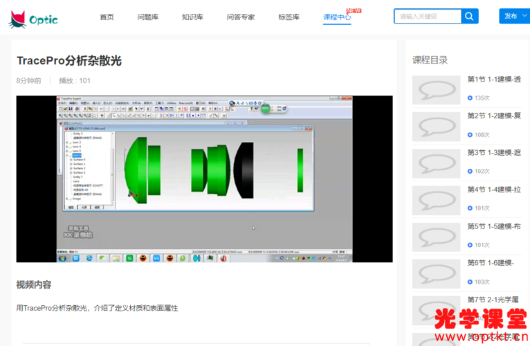 tracepro杂散光教程pdf/视频/系列课程