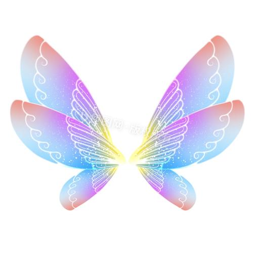 唯美漂亮蝴蝶翅膀小动画动图gif