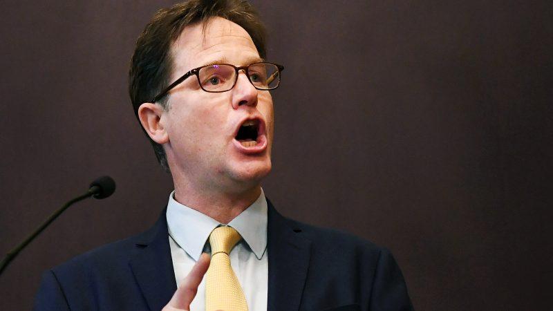 facebook"s head of global affairs, sir nick clegg.