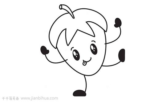 草莓简笔画的8种画法