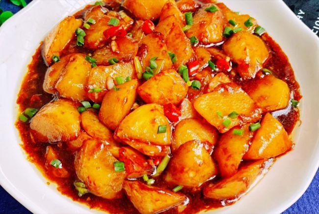 美食家常菜推荐:土豆烧豆角,孜然鸡胸肉,红烧土豆块,美滋滋