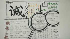 有关诚信的高中手抄报 诚信的手抄报