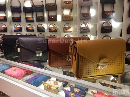 英国专柜longchamp龙骧mademoiselle系列hobo全皮包中号 四色