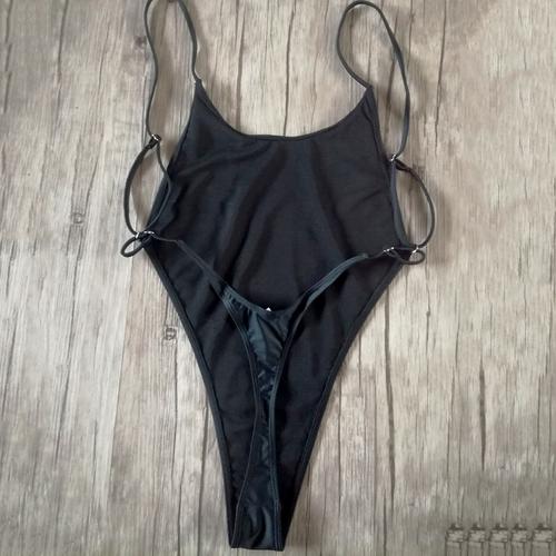 2020新款欧美高叉连体泳衣性感纯色露背亚马逊速卖通加工定制批发