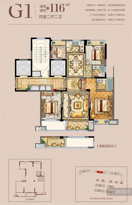 台州大公馆户型图