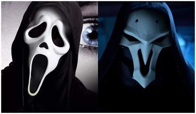 而死神的面具没有太多人脸的显著特征,狭长且棱角分明的脸部结构,配合