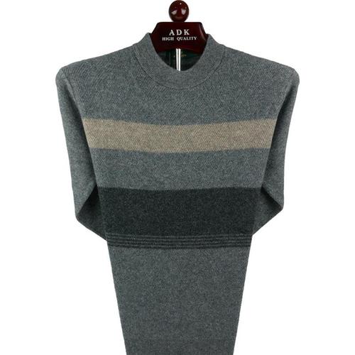 金狐狸羊绒衫圆领保暖针织衫2020秋冬新款羊毛衫中老年针织衫