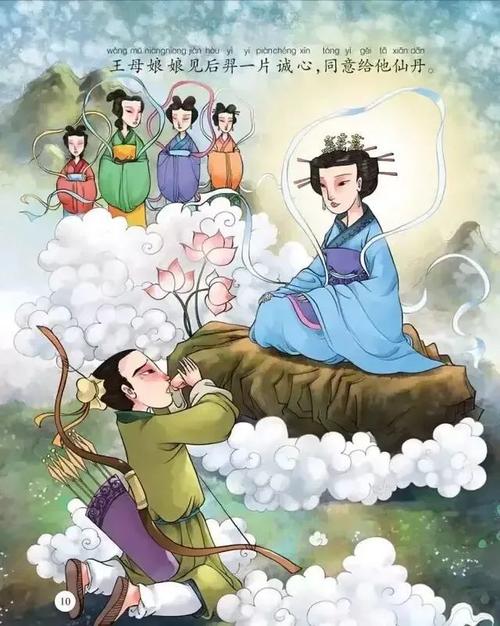 中秋故事连环画《中秋的传说》《嫦娥奔月》