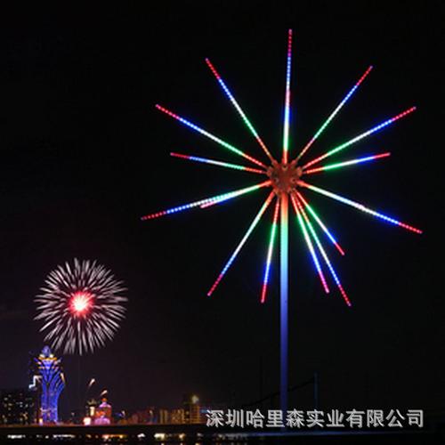 厂家生产led 户外烟花灯 街道花园广场草坪景观灯 节日礼花灯