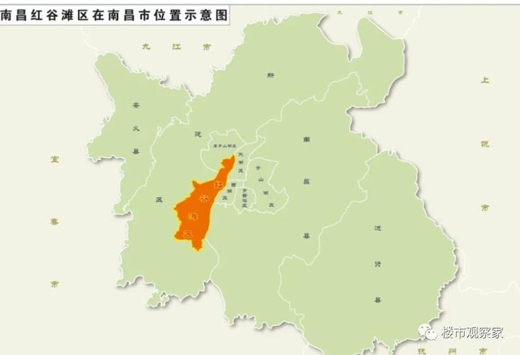 南昌市红谷滩区行政区划图正式公布,望城红谷滩界限清晰!