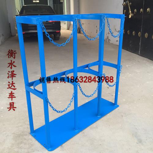 三连瓶气瓶安全架实验室气瓶固定架二氧化碳气罐支架直销定做