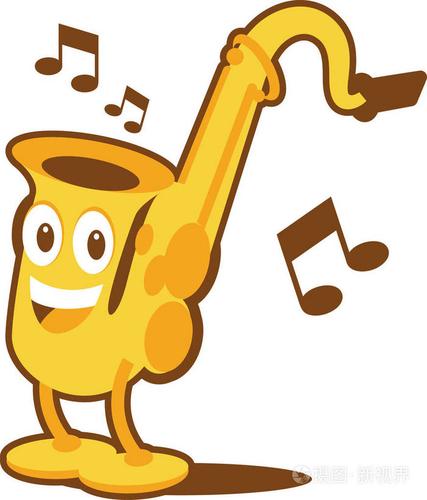 卡通可爱萨克斯