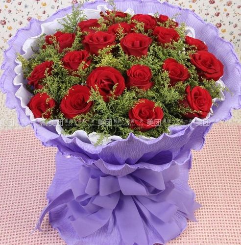 21朵玫瑰花(红粉任选)