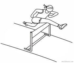 运动场运动 简笔画_好搜图片