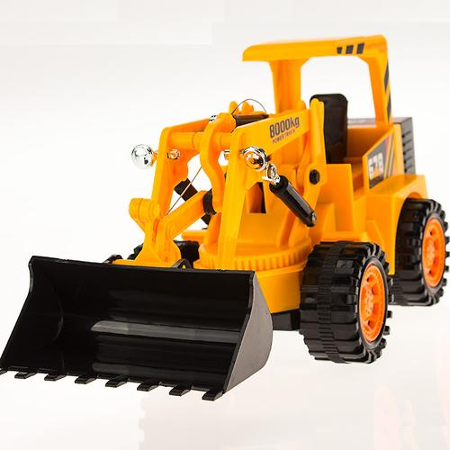 充电 无线 遥控工程车 电动玩具车 仿真推土车 推土机挖土车模型